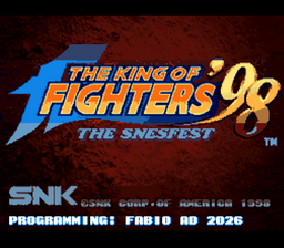 KOF '98 The SNESFest title screen